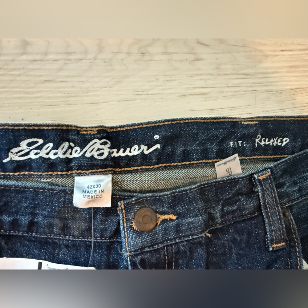 Men's Blue Jeans 42 X 30 - Picture 2 of 4